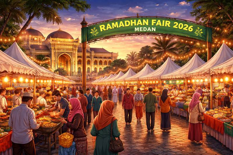Ramadhan Fair 2026 Kembali Hadir di Taman Sri Deli, Wisata Ramadan di Jantung Kota Medan