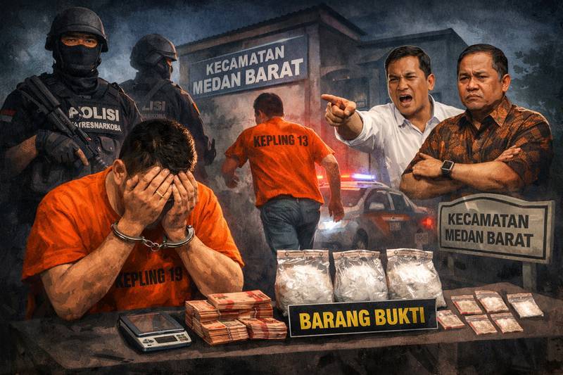 Dua Kepling di Medan Barat Terseret Kasus Sabu, Polisi Sita 3 Ons Narkotika