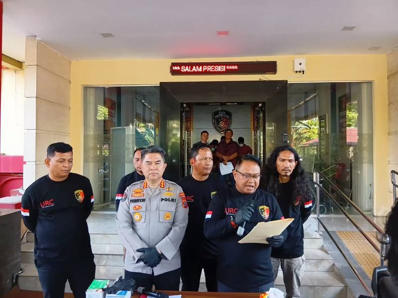 Komplotan Curanmor di Sumut Tabrak Mobil Polisi Saat Proses Penangkapan, Tiga Pelaku Dipelor