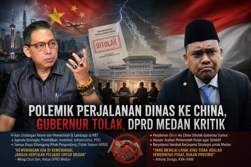 Bobby Nasution Tolak Kunker Ke RRT, Wong Chun Sen: Padahal yang Berhak Memutuskan Kemendagri
