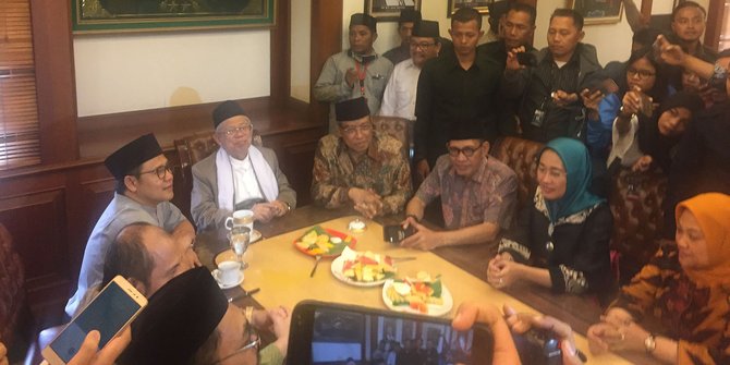 Bareng Cak Imin, Ma’ruf Amin Datangi PBNU