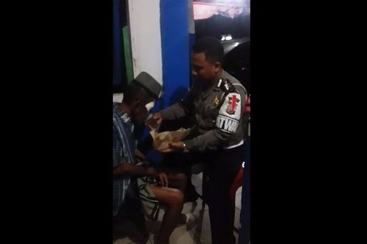 Bripka Yumanto Diundang Makan Kapolri Karena Suapi Orangtua Tak Dikenal yang Kelaparan