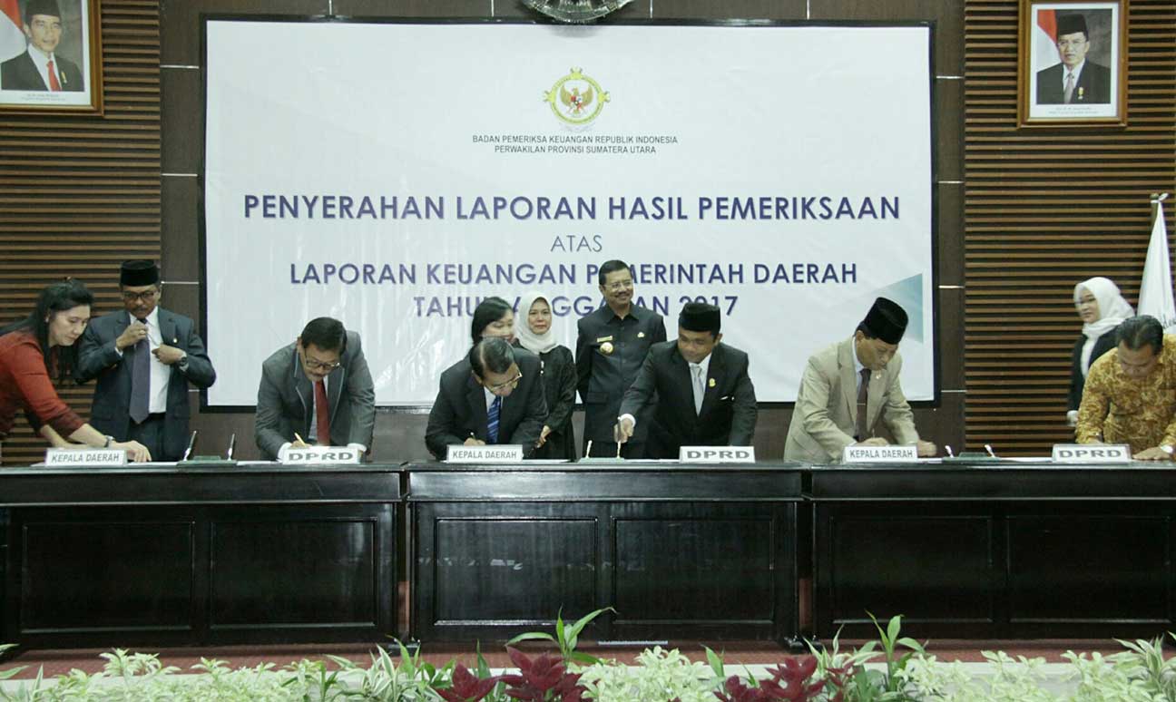 Gubernur TENGKU ERRY  Motivasi Pemda di Sumut Dapatkan WTP