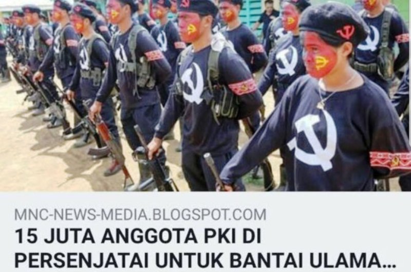 Guru SMA Penyebar Hoax Soal PKI Ditangkap