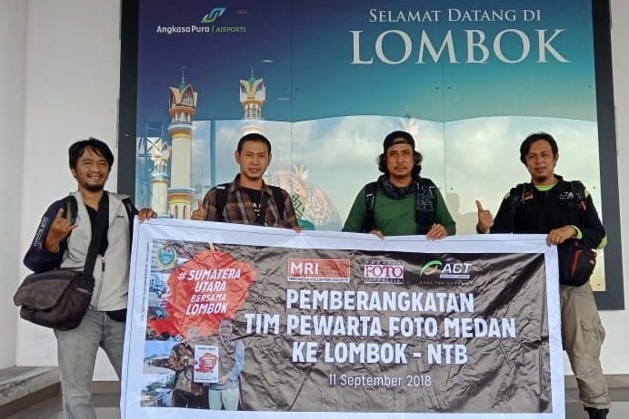 Ini yang Dilakukan PFI Medan ke Lombok Bersama ACT Sumut