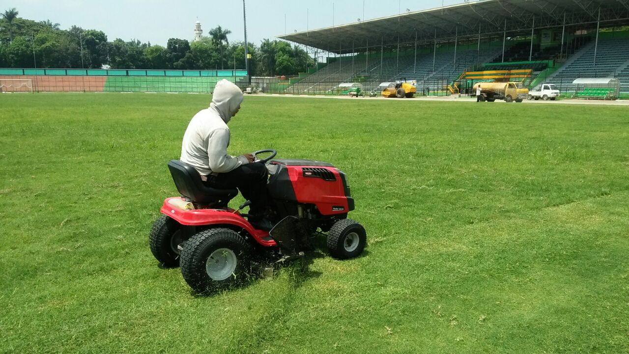 Jelang Uji Coba PSMS Lawan PSPS Riau, Stadion Teladan Dibenahi