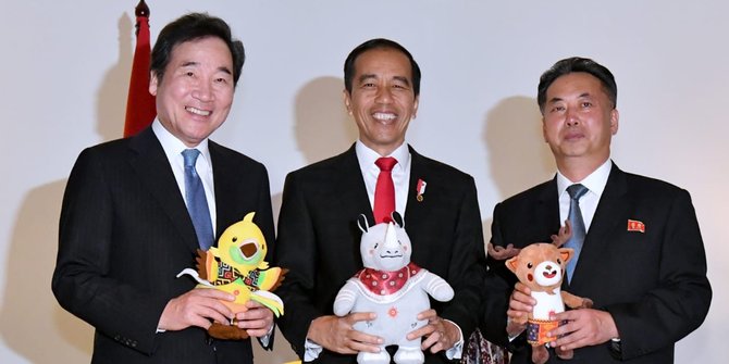 Jokowi Sebut Asian Games Jadi Momen Perdamaian Korsel-Korut