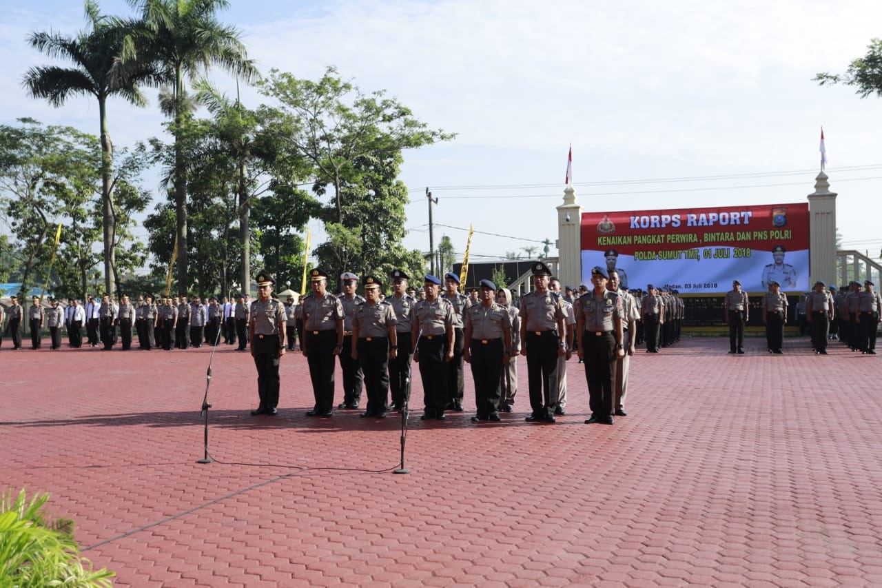 Kapolda Sumut Pimpin Korps Kenaikan Pangkat