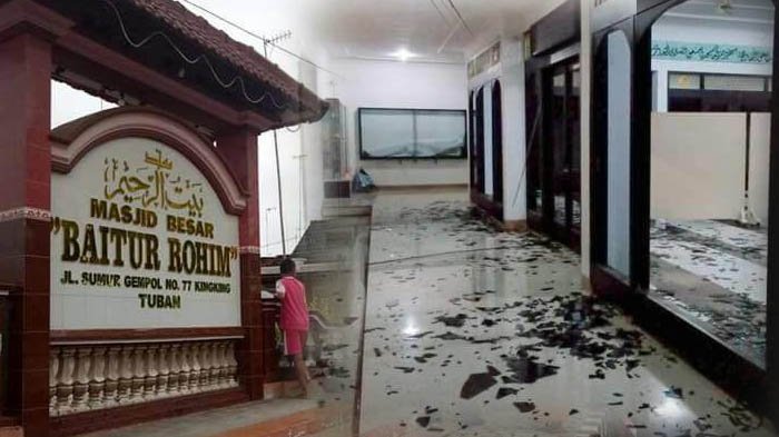 Masjid Baitur Rohim Dirusak Rombongan Orang tak Dikenal