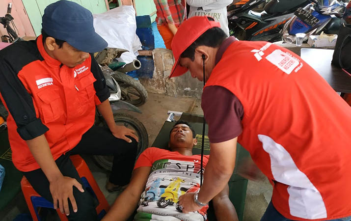 Posko Kesehatan Pertamina MOR I di Tigaras Layani 636 Orang