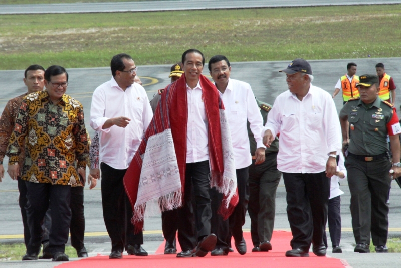 Presiden Jokowi Meresmikan Bandara Silangit