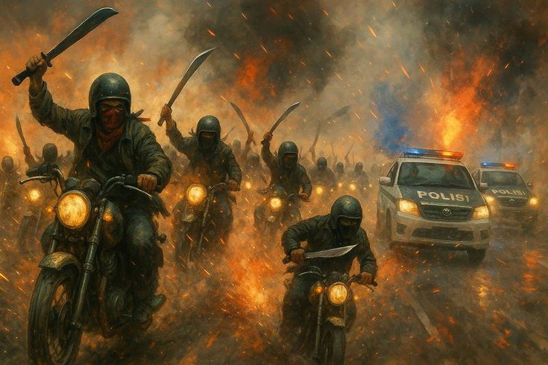 Puluhan Anggota Geng Motor Ditangkap Polisi, 3 Orang Terlibat Kasus Pembacokan