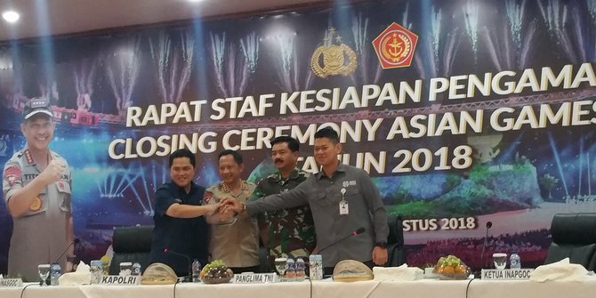 TNI-Polri Kerahkan 9 Ribu Personel Amankan Penutupan Asian Games 2018